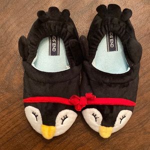 NWOT-Lands’ End Kids Penguin Slippers